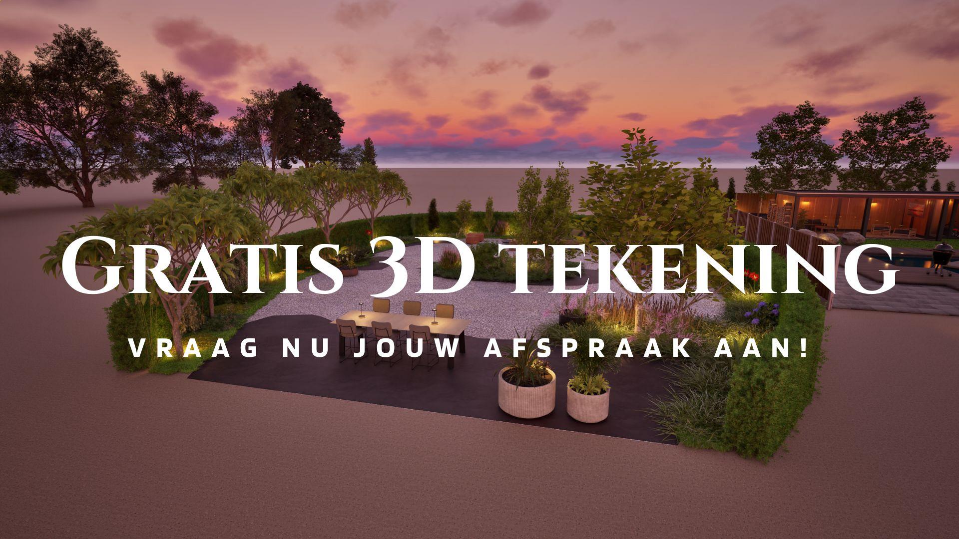 Maak je 3D tuin tekening voor tuininspiratie