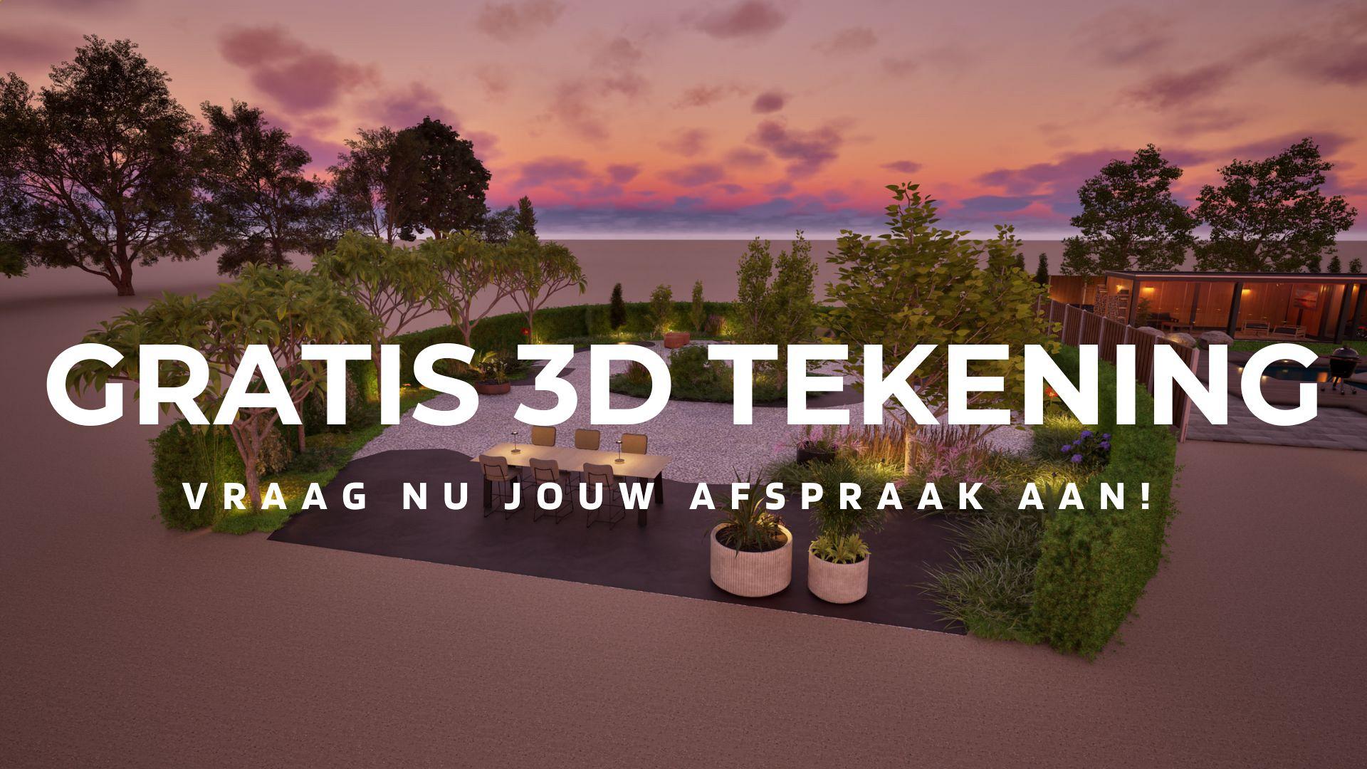 Maak je 3D tuin tekening voor tuininspiratie