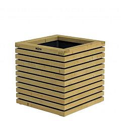 Bloembak Elan 60 Excellent, 60 x 60 x 60 cm, groen geïmpregneerd
