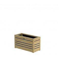 Bloembak Flux 38 Excellent, 70 x 30 x 38 cm, groen geïmpregneerd