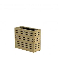 Bloembak Flux 60 Excellent, 70 x 30 x 60 cm, groen geïmpregneerd
