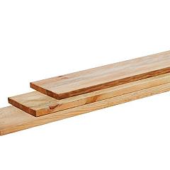 Grenen geschaafde plank 1,7 x 14 x 500 cm, groen geïmpregneerd