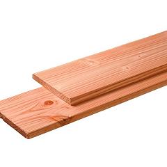 Douglas plank 1 zijde geschaafd, 1 zijde fijnbezaagd 2,8 x 24,5 x 300 cm, onbehandeld
