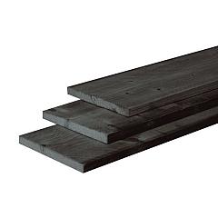 Douglas fijnbezaagde plank 2,2 x 20 x 400 cm, zwart gedompeld