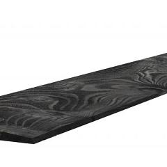 Douglas Zweeds rabat 1 zijde geschaafd, 1 zijde fijnbezaagd 1,1-2,7 x 19,5 x 500 cm, zwart gespoten