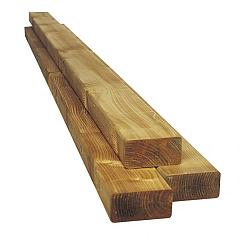 Scandinavisch vuren geschaafde gording 4,5 x 14,5 x 420 cm, groen geïmpregneerd