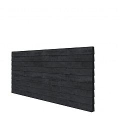 Douglas wandpakket tbv dubbelzijdige wand kapschuur Comfort 371x162 cm, zwart geïmpregneerd