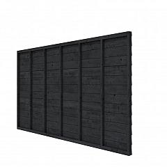 Douglas wandpakket tbv enkelzijdige wand Comfort/DHZ 371x224 cm, zwart geïmpregneerd