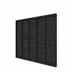 Douglas wandpakket tbv enkelzijdige wand Comfort/DHZ 278,5x224 cm, zwart geïmpregneerd