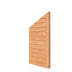 Douglas wandpakket tbv dubbelzijdige 1m zijwand kapschuur Comfort (incl staander), kleurloos geïmpregneerd