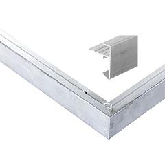 Aluminium daktrimset recht tbv plat dak, maximale dakmaat 700 x 550 cm