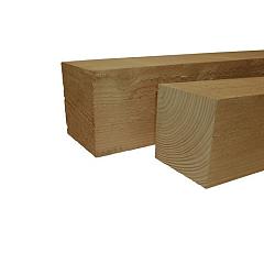 Douglas fijnbezaagde paal 15 x 15 x 400 cm, groen geïmpregneerd