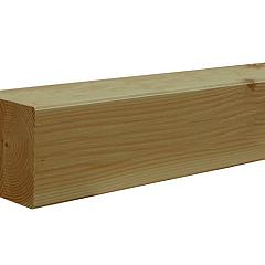 Douglas geschaafde paal duplo verlijmd 14 x 14 x 300 cm, groen geïmpregneerd