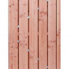 Douglas geschaafde plankendeur op verstelbaar stalen frame, 18 mm, 100 x 195 cm, onbehandeld