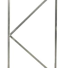 Verstelbaar stalen poortframe 90 x 155 cm, vuurverzinkt