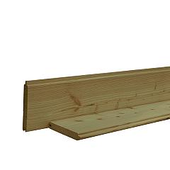 Douglas geschaafd blokhutprofiel 2,8 x 19,5 x 300 cm, groen geïmpregneerd
