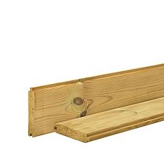 Grenen profielplank (afdekplank) 2,8 x 13,5 x 200 cm, groen geïmpregneerd