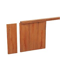 Azobe/Okan Hardhouten geschaafde damwand 3 x 20 x 200 cm (werkend 18,5 cm)