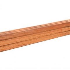 Azobe/Okan Hardhouten paal geschaafd met V-groef, gepunt 8,5 x 8,5 x 275 cm