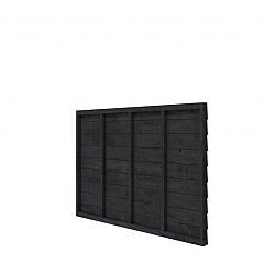 Douglas wandpakket tbv enkelzijdige wand kapschuur Comfort 229x162 cm, zwart geïmpregneerd