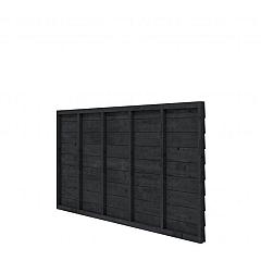 Douglas wandpakket tbv enkelzijdige wand kapschuur Comfort 278,5x162 cm, zwart geïmpregneerd