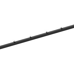 Hillfence metalen paal, inclusief aansluitingset en afdekkap, 6 x 4 x 240 cm, zwart