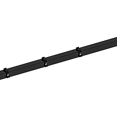 Hillfence metalen hoekpaal, inclusief aansluitingset en afdekkap, 6 x 6 x 160 cm, zwart
