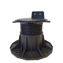 Kunststof balkdragers verstelbaar 6,6 - 14,5 cm, zwart