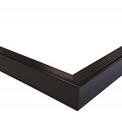 Aluminium daktrim buitenhoek, 4,5 x 4,5 x 40 cm, zwart RAL 9005