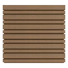 NewTechWood HKC co-extrusie wand bekleding castellation 4325 profiel, 2,5 x 19,6 x 290 cm, Teak