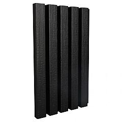 NewTechWood HKC co-extrusie wand bekleding castellation 25 profiel, 2,5 x 19,6 x 290 cm, Ebony burnt