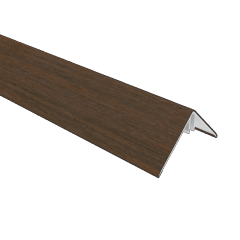 NewTechWood aluminium co-extrusie hoekprofiel tbv Castellation PRO, 6 x 6 x 300 cm, Ipé