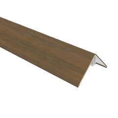 NewTechWood aluminium co-extrusie hoekprofiel tbv Castellation PRO, 6 x 6 x 300 cm, Teak