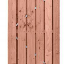 Douglas fijnbezaagde plankendeur op verstelbaar stalen frame, 15 mm, 100 x 195 cm, onbehandeld