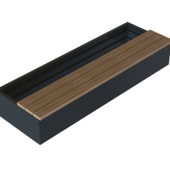 Zitbank | Recht | Douglas | 270x45,5 cm