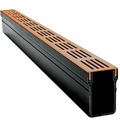 Garden Drain | Designgoot | Cortenstaal | 100x6,5x10 cm