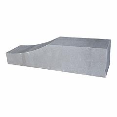 Palissade Block Wave | Grijs | 60x15x15 cm