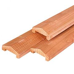 Afdekkap met sponing | Red Class | Geïmpregneerd | 180x8,5x3,6 cm