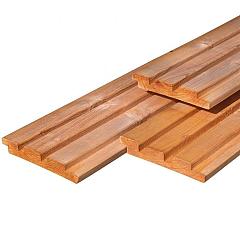 Triple profiel plank | Red Class | Geïmpregneerd | 400x14x2,2 cm