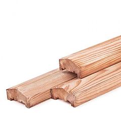 Afdekkap met sponning | Douglas | Onbehandeld | 180x8,5x4,2 cm