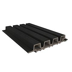 NewTechWood HKC co-extrusie Castellation PRO35 gevelbekleding, 3,3 x 21,5 x 290 cm, Ebony zwart