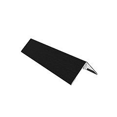 NewTechWood aluminium co-extrusie hoekprofiel tbv Castellation PRO, 6 x 6 x 300 cm, Ebony zwart