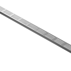 ACO slimline vervangingsrooster Blank aluminium L = 1000