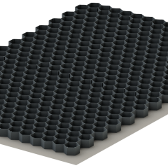 ACO HexaGravel SD met geotextiel zwart 1200x1600x30mm  (ECO)