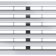 Langsprofielrooster Verz. St., L=500mm tbv. ACO Hexaline, Euroline en Highline