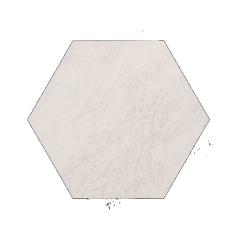 Staptegel Hexagons Ø60x52x2 Quarzite Bianca
