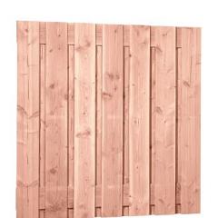 Douglas fijnbezaagd plankenscherm 15-planks 19 mm, 180 x 180 cm, onbehandeld.