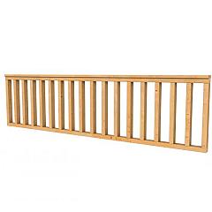 Hekwerk recht douglas type C, 278,5 x 73 cm, onbehandeld.