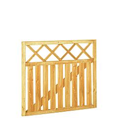 Rechthekpoort met trellis 100 x 90 cm, groen geïmpregneerd.