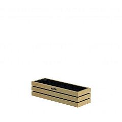 Mini bloembak Elan 60 Excellent, 60 x 20 x 15 cm, groen geïmpregneerd.